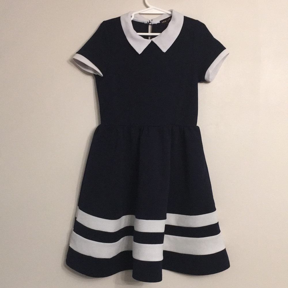 MAX + RILEY Girl’s Collar Fit and Flare Dress